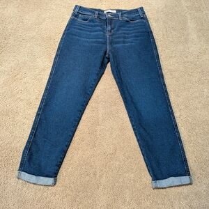 Signature by Levi Strauss Dark Blue Ankle Jeans